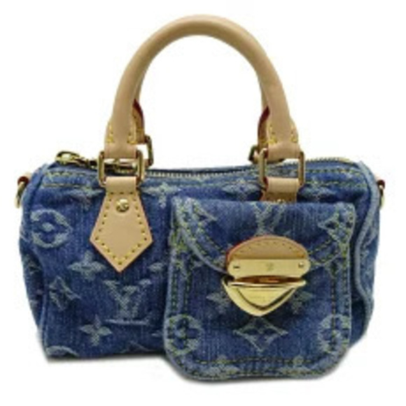 Louis Vuitton Handbags - Louis Vuitton Speedy ST Handbag Monogram Denim Blue